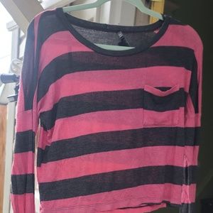 Forever 21 Pink and Gray Sweater